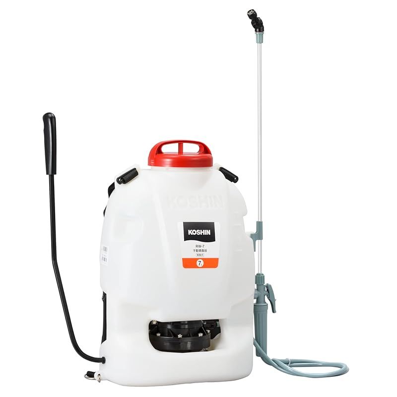 工進 KOSHIN 背負い手動噴霧器 人力 噴霧器 RW-7 除草 消毒 ７L 金属 白 1