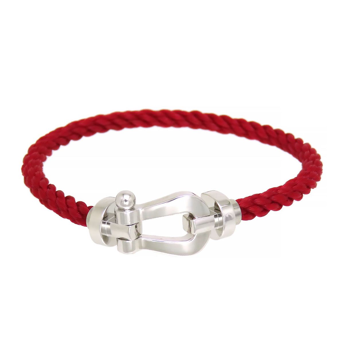 FRED フレッドフォース10ブレスレット ホワイトゴールドAu750ケーブル付 Fred（フレッド） フォース10 MM ブレスレット アクセサリー