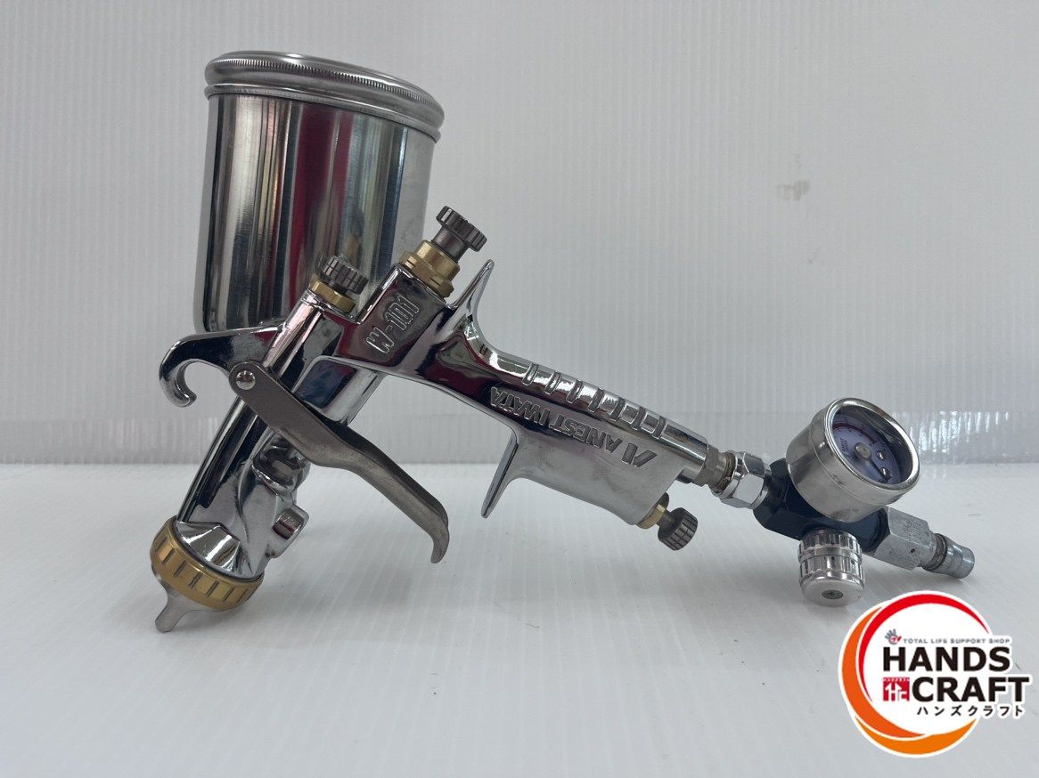 アネスト岩田 ANEST IWATA スプレーガン カップ付き W-101-134BP4 ゲージ付 塗装機器 塗布機器 品