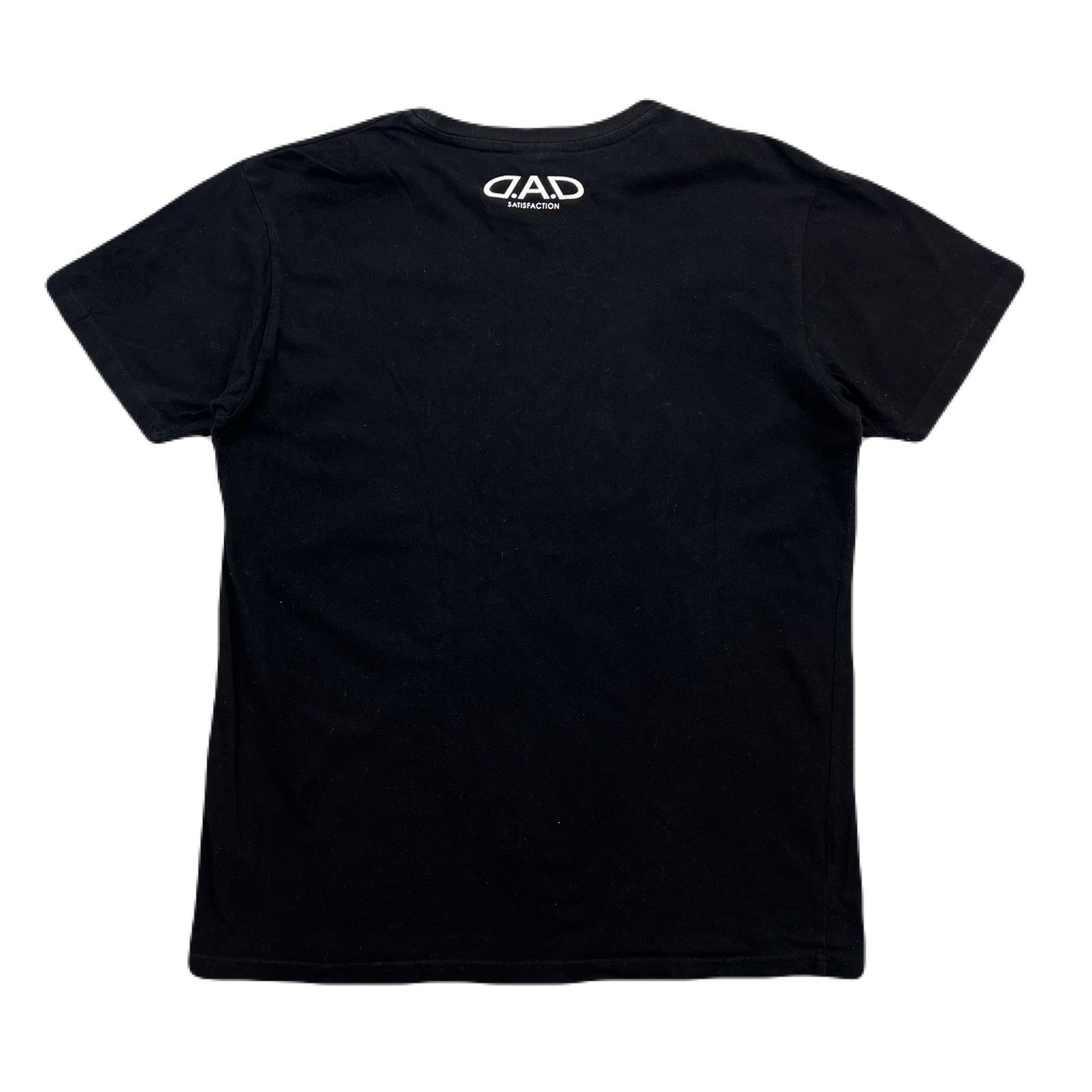 DAD D.A.D ギャルソン Tシャツ 半袖 ブラック 黒 ロゴプリント 大き目 