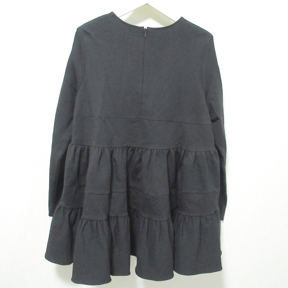 美品 22AW yori ヨリ 長袖 プルオーバー ぬくぬくヘムフリルブラウス YR2221-123AW-2 サイズF ブラック レディース 古着 中古 美品 22AW yori ヨリ 長袖 プルオーバー ぬくぬくヘムフリル
