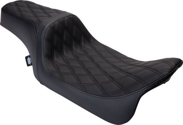 DRAG / ドラッグスペシャリティーズ シートプレデター 1UP VNYL ダブルダイヤモンド ブラック FLH 2008-2023 | 0801-1483