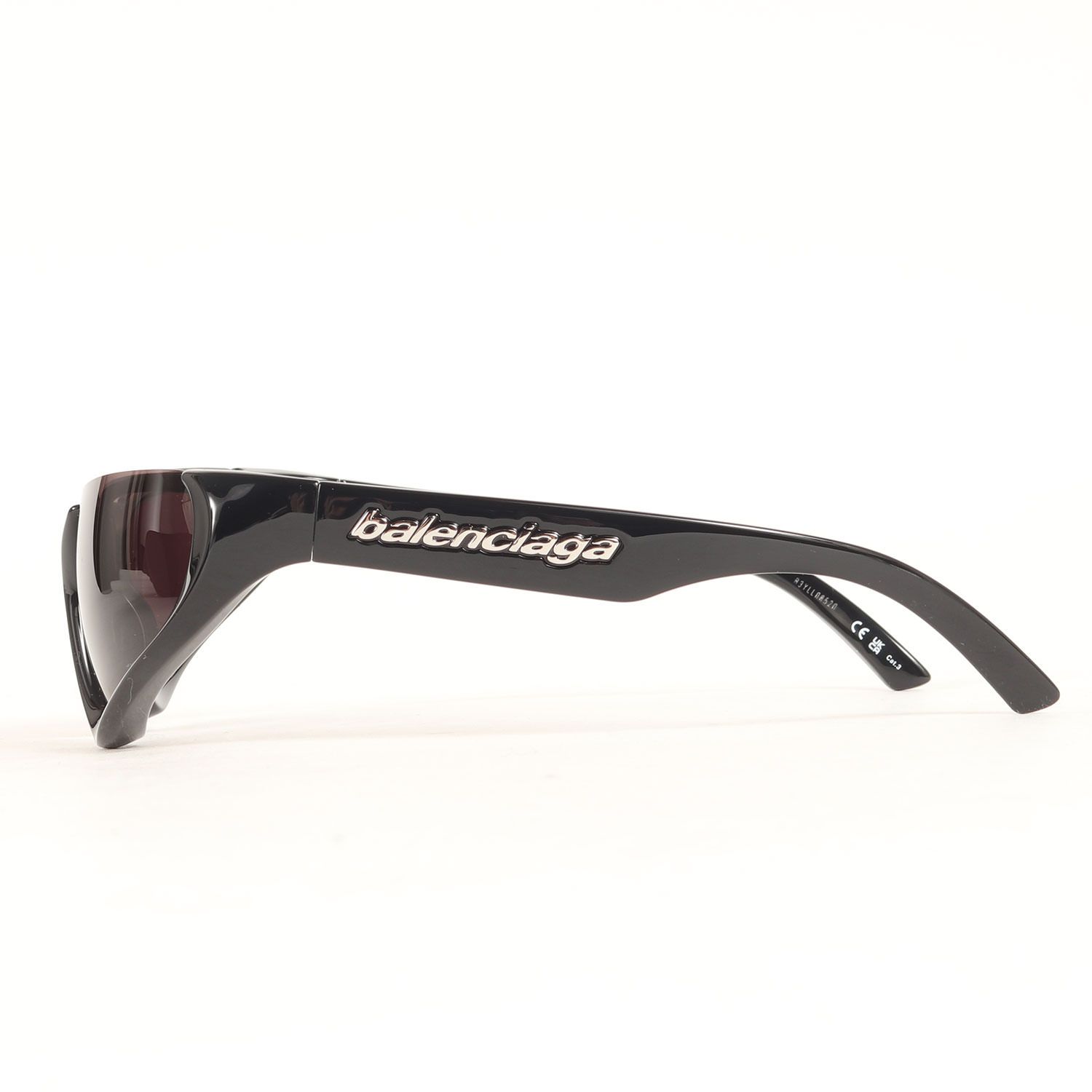 美品 BALENCIAGA バレンシアガ 23SS バタフライフレーム ロゴ サングラス BB0202S Xpander キャットアイ レンズ  アイウェア 眼鏡 メガネ ブラック 黒 64□16-130 XL イタリア製 ブランド
