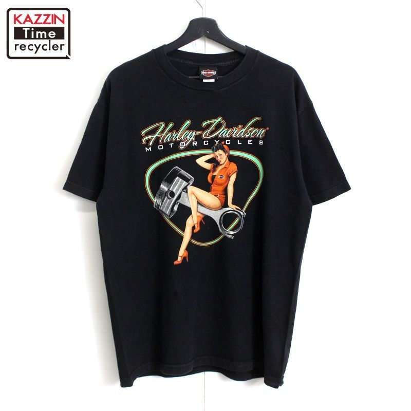 00s HARLEY DAVIDSON イーグル Tシャツ USA製 白 L