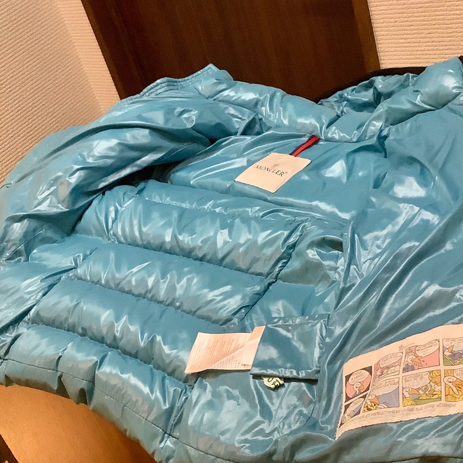 MONCLER キッズ ブルー モンクレール モンクレール キッズ ダウン MONCLER ブランド ダウンジャケット