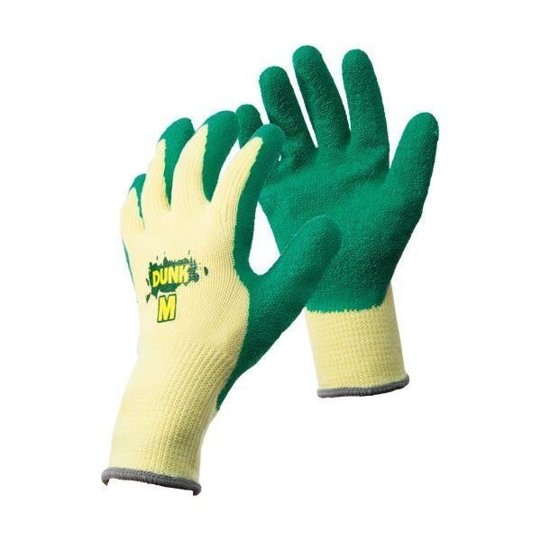 軍手 滑り止め付き 12双 天然ゴム 作業用 安全 グレー Lサイズ 1745