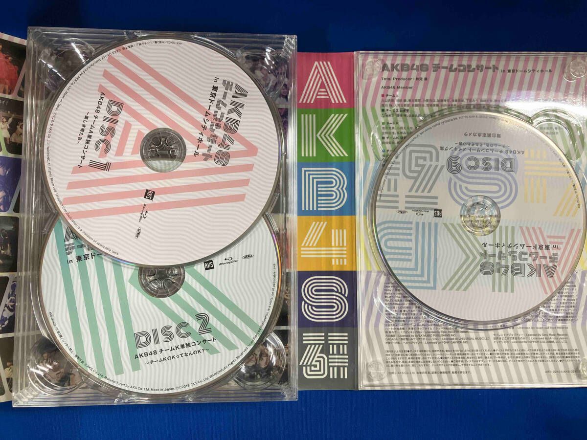 AKB48チームコンサート in 東京ドームシティホール(Blu-ray Disc