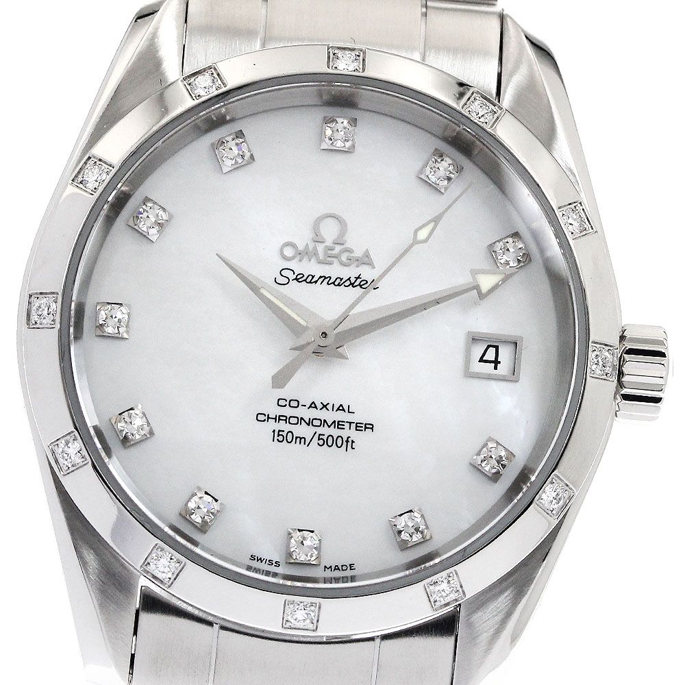 オメガ OMEGA 2505.75 シーマスター ダイヤモンド デイト 自動巻き ボーイズ 保証書付き_886716
