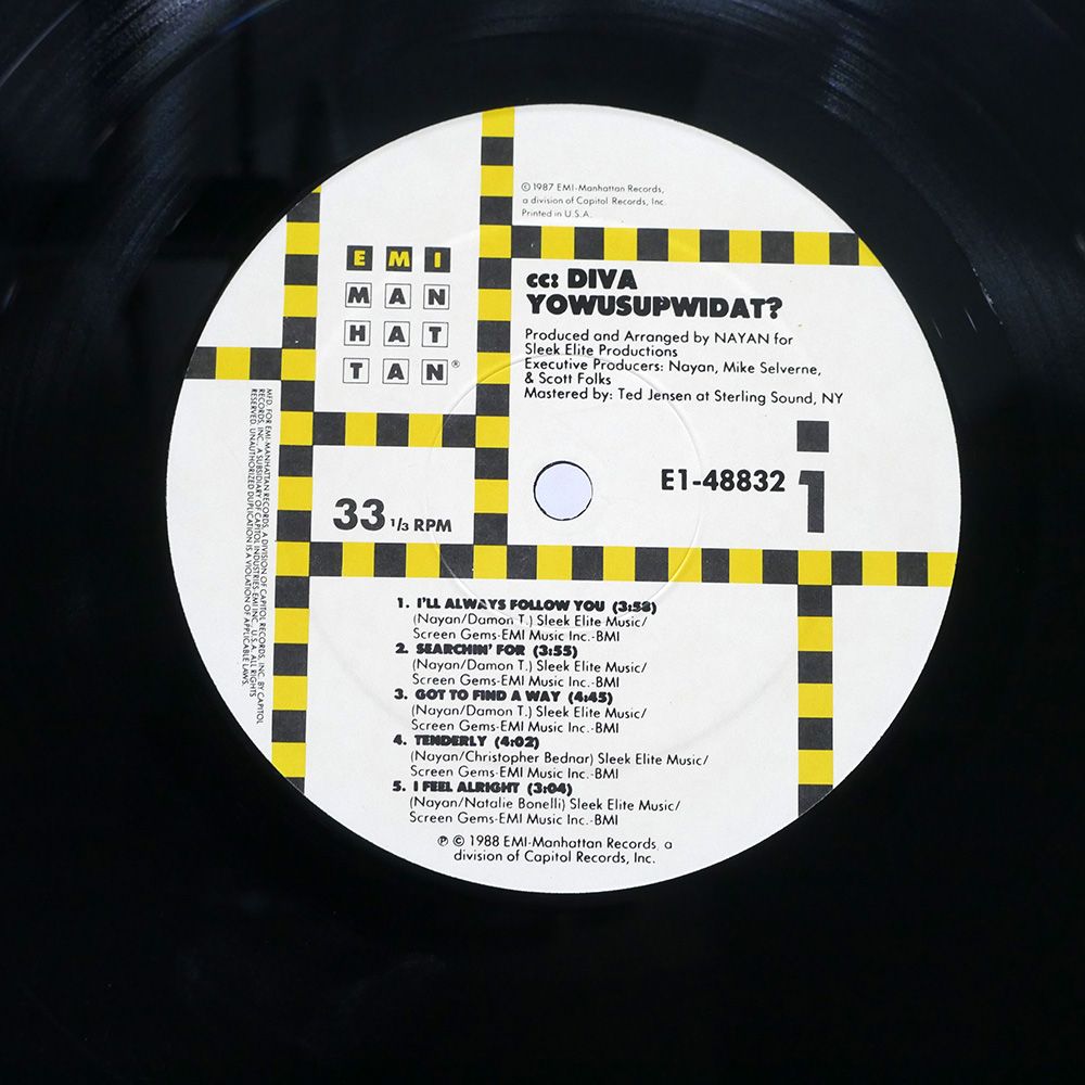 US盤 CC: DIVA/YOWUSUPWIDAT?/EMI-MANHATTAN E148832 LP - メルカリ