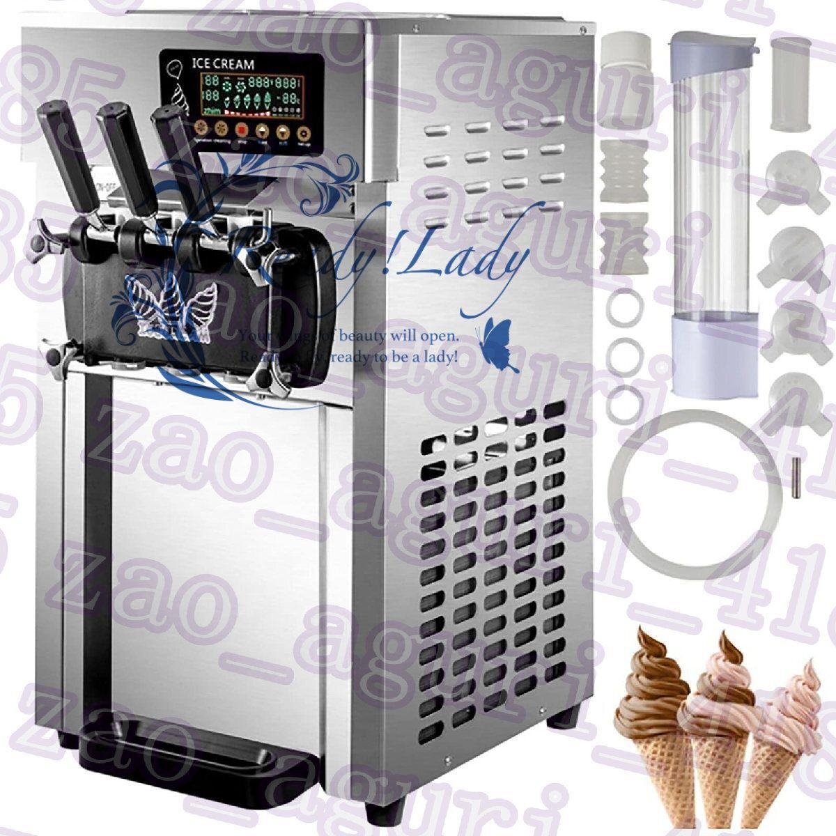 ソフトクリームマシン 業務用アイスクリームマシン、 トップソフトクリームメーカー Amazon | 業務用ソフトクリームマシン 1200W ステンレス製