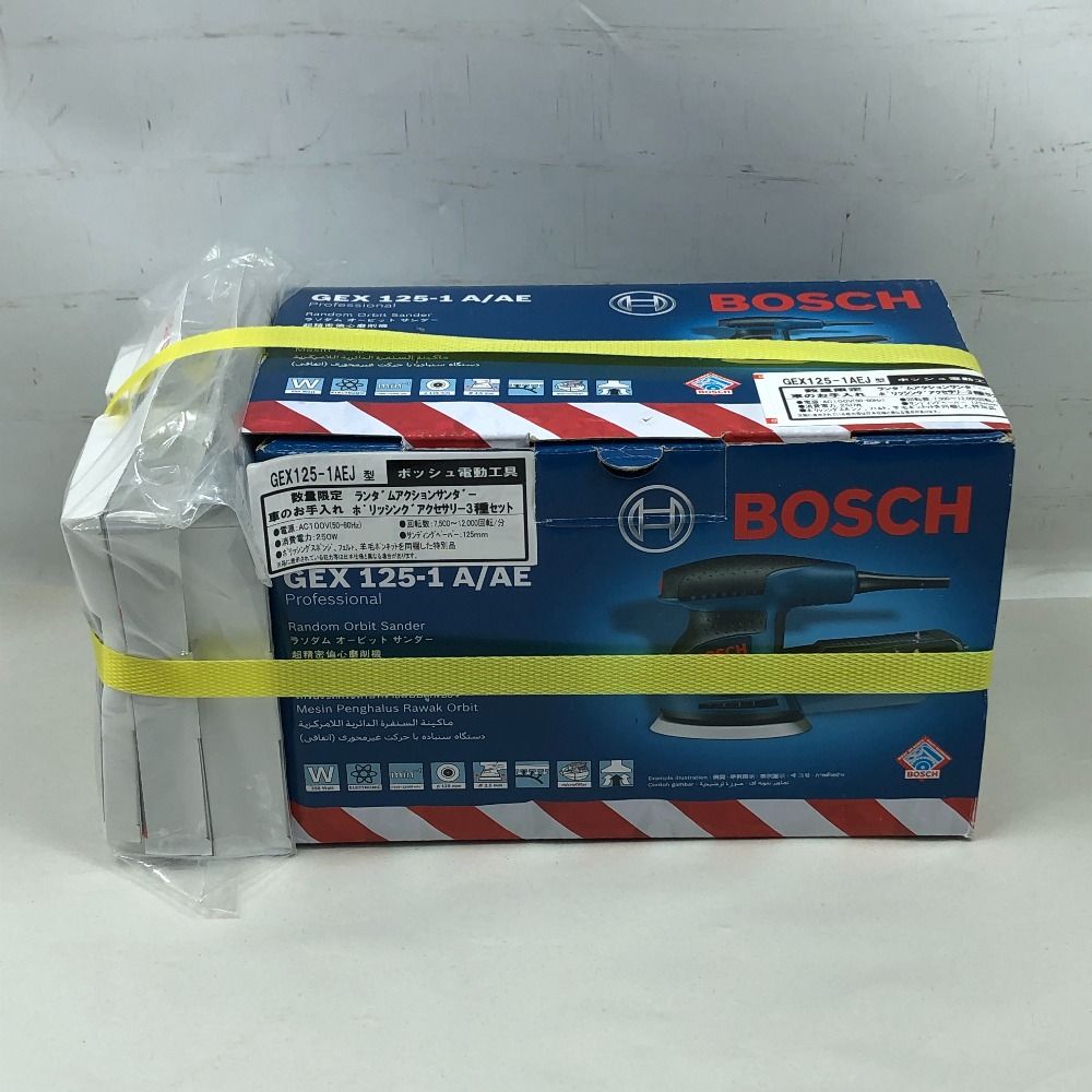 BOSCH ボッシュ 工具関連用品 ランダムアクションサンダー ♥品 S ポリッシングアクセサリー付 GEX125-1AEJ ブルー