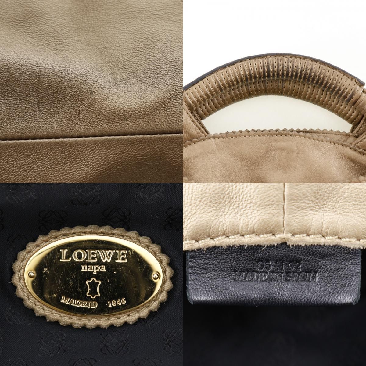 LOEWE】ロエベ ナッパアイレ ラムスキン ゴールド レディース 