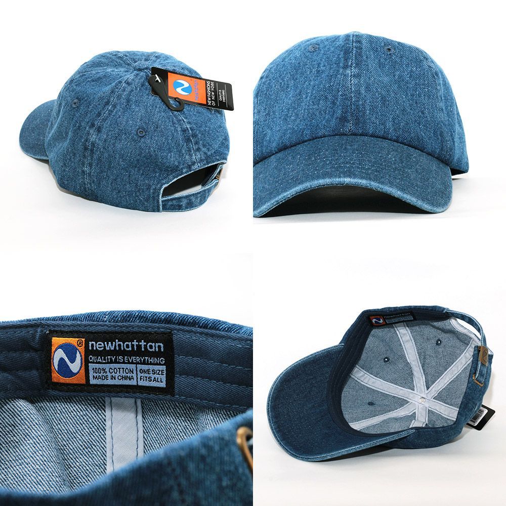 ローキャップ 帽子 ニューハッタン newhattan 1155 Cotton Denim Cap