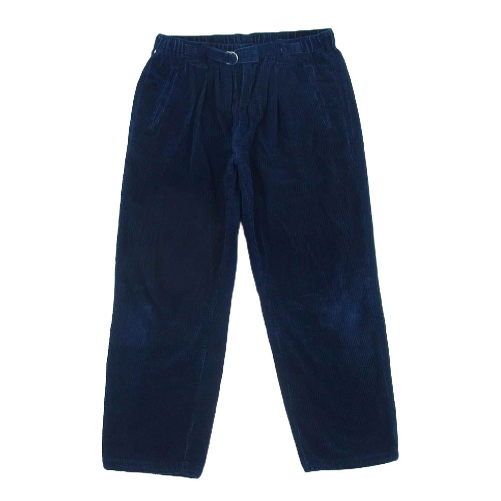 POST OVERALLS ポストオーバーオールズ 3315-WCI E-Z Lax 4 widewale cords indigo インディゴ コーデュロイ パンツ ネイビー系 L【中古】