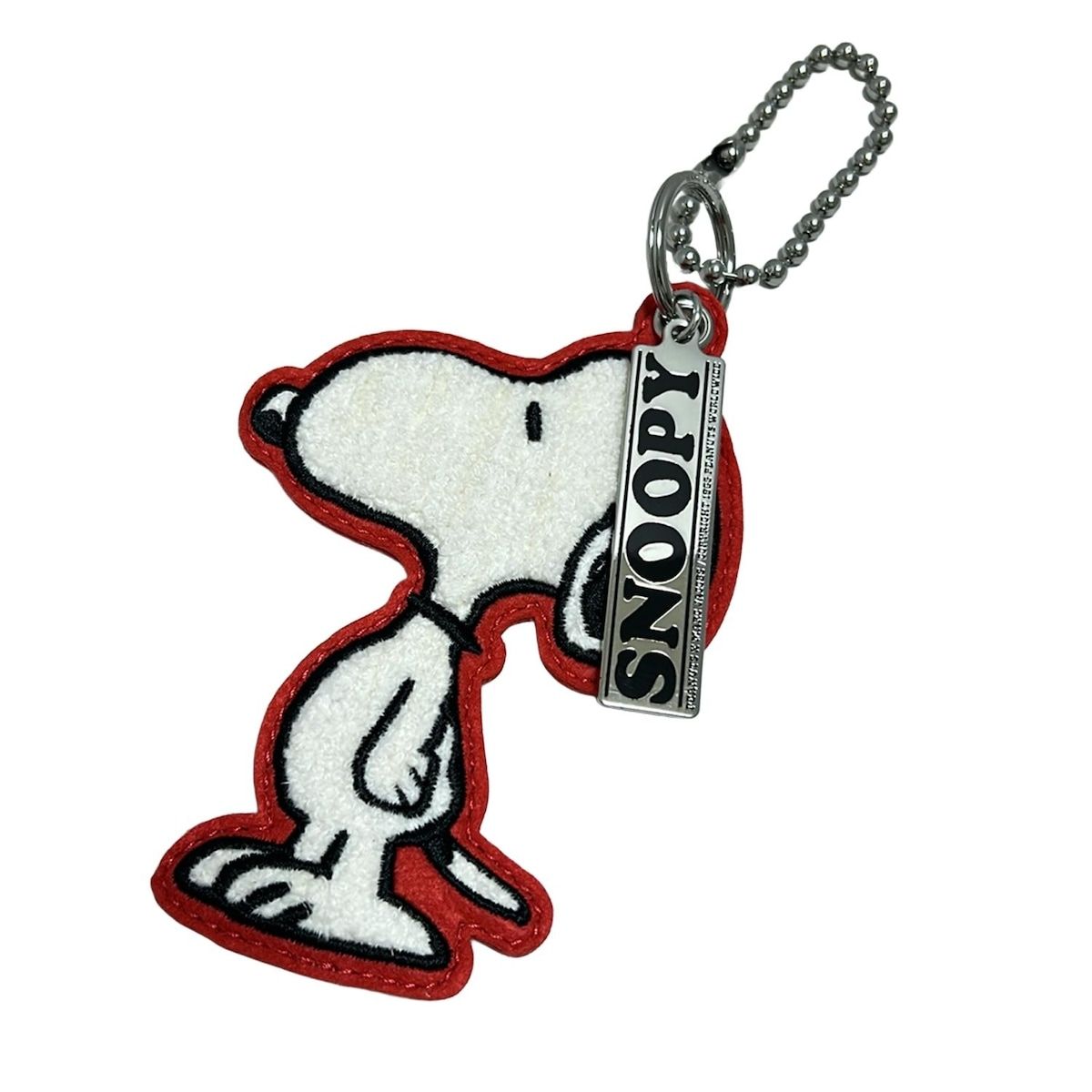 美品 マークジェイコブス キーホルダー チャーム スヌーピー MARC JACOBS(マークジェイコブス) キーホルダー(チャーム)美品 - 白