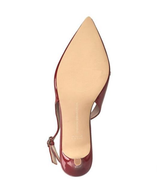 送料無料 フレンチコネクション レディース サンダル シューズ Ladies Quinny Slingback Kitten Heel Redpt KIN-KAAI_COM