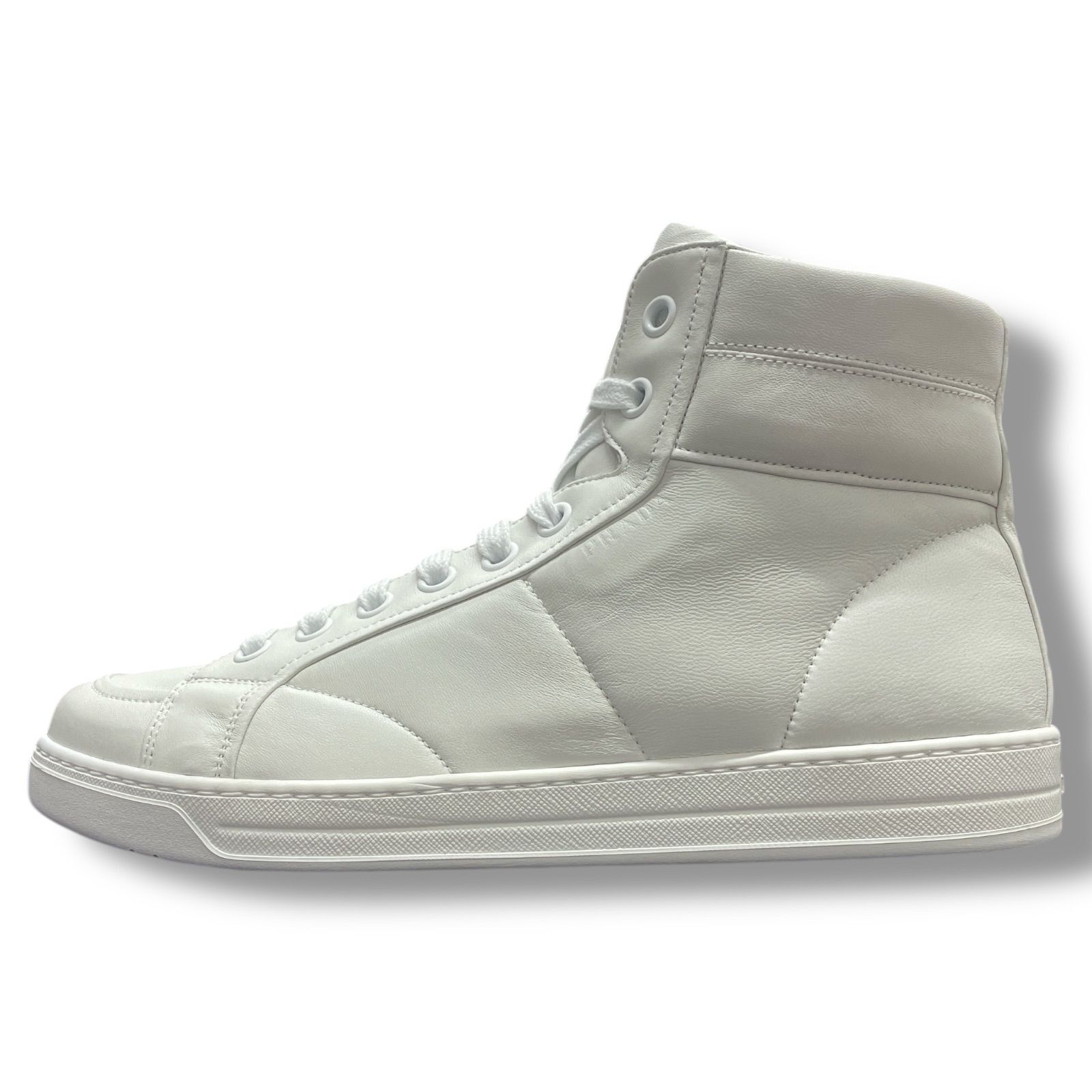 PRADA サイドジップハイカットスニーカー プラダ 4T2596 8 1/2 82392A4 