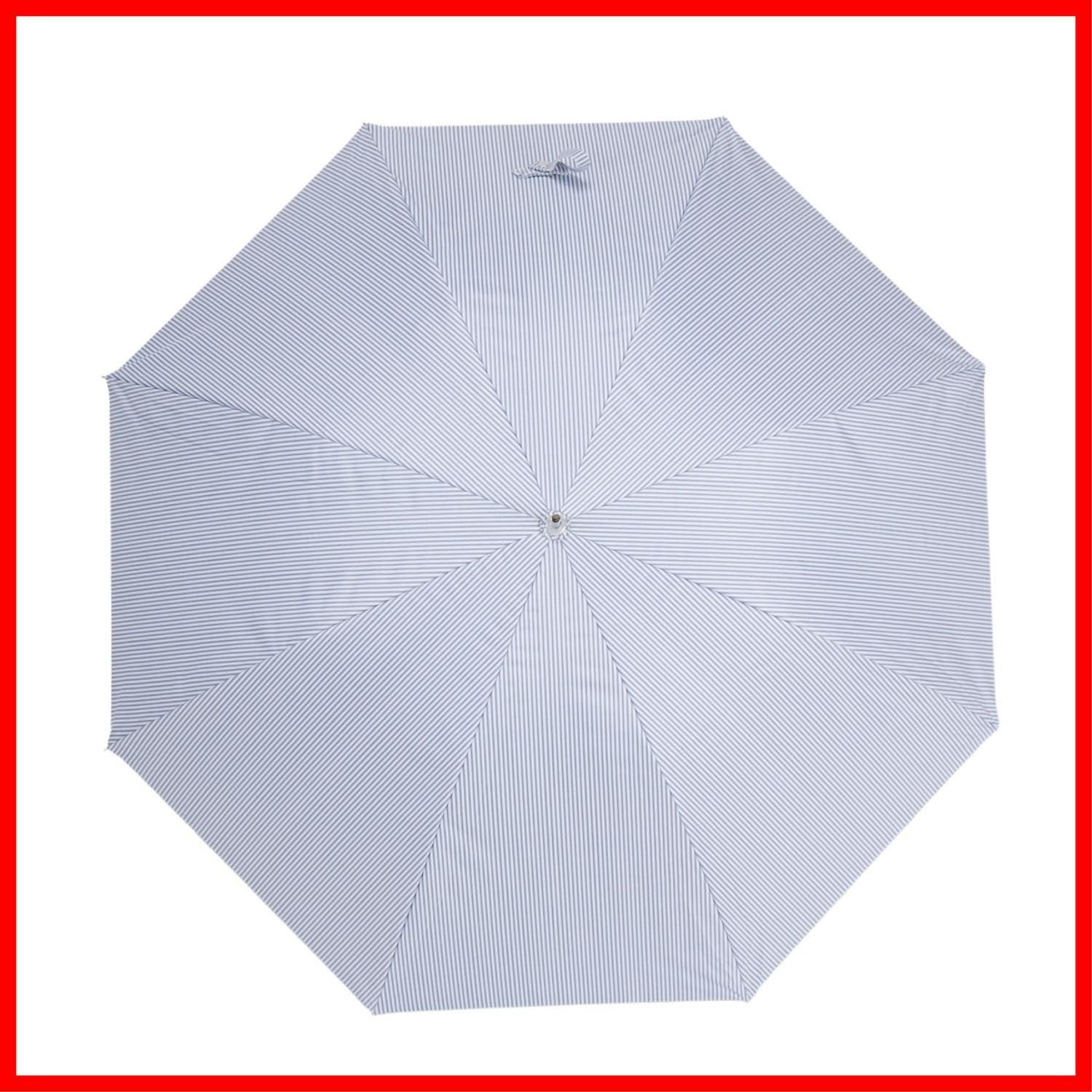 超軽量 長傘 遮光率99.99 UVカット99 日傘 遮熱効果 1級遮光 ストライプ 22-222-91871-00 ムーンバット ベージュ