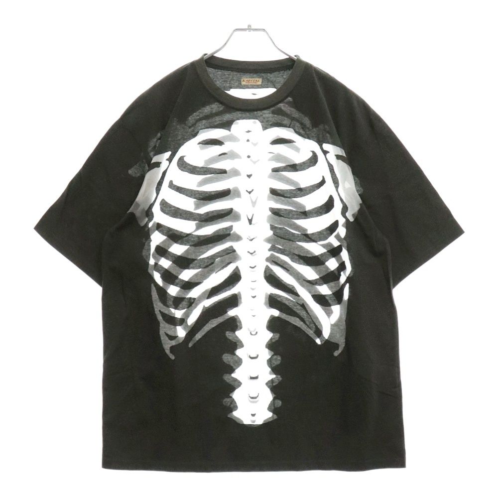 KAPITAL (キャピタル) スケルトンBONE半袖Tシャツ K2207SC819 ブラック