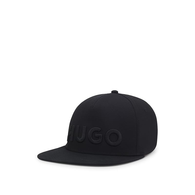 HUGO ヒューゴ ストレッチ コットン キャップ ロゴ エンブロイダリー メンズ LXL ブラック 1