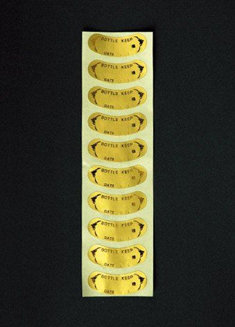 【人気商品】500枚セット 日本製 酒 金 ワイン ボトルキープ 保管 ボトルキープシール 保存 ネーム タグ ボトルキーパー ホームバー ラベル 業務用 サントリーマーケティング プロツール 096-81 344319