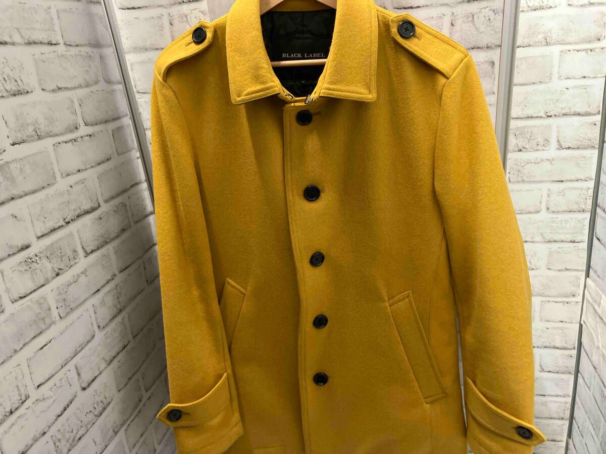 BURBERRY BLACK LABEL／D1B60-810-65／コート／ウール／イエロー