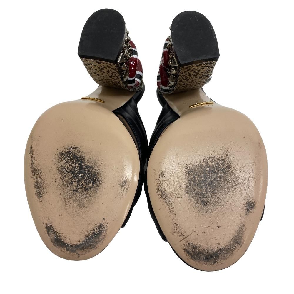 GUCCI/グッチ 423257 クロスオーバー ハイヒール スタッズ レザー