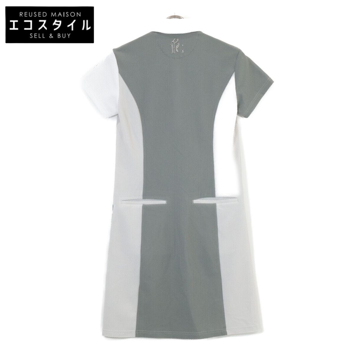 1piu1uguale3 ウノピゥウノウグァーレトレ GOLF GST155 ﾎﾜｲﾄ W STRIPE ｼｮｰﾄｽﾘｰﾌﾞﾎﾟﾛｼｬﾂﾜﾝﾋﾟｰｽ 2