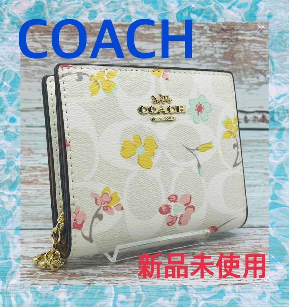 人気商品は 新品❤️COACH マイフラワー シグネチャーキャンバス