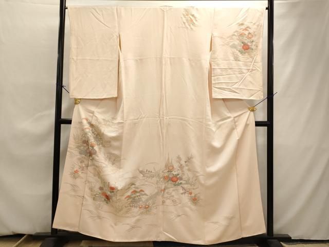 平和屋着物○訪問着 刺繍 草花文 暈し染め 金彩 正絹 逸品 DAAZ5255du