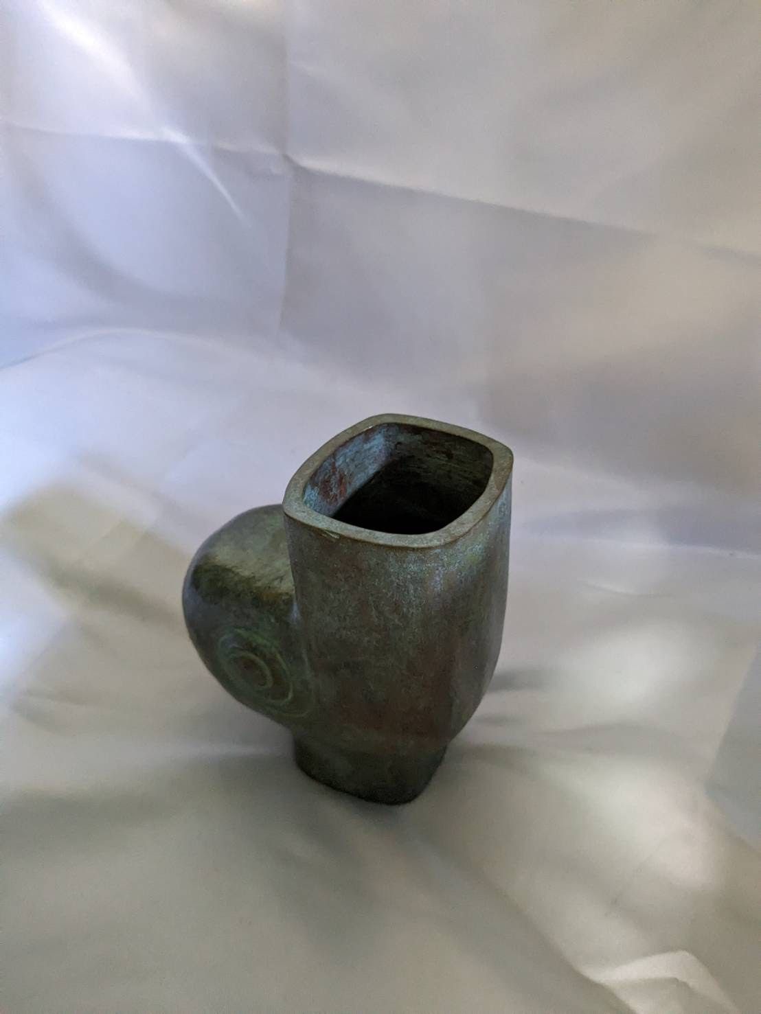 ◇超希少◇長谷川雅也作◇古美術◇真鍮製◇花立◇