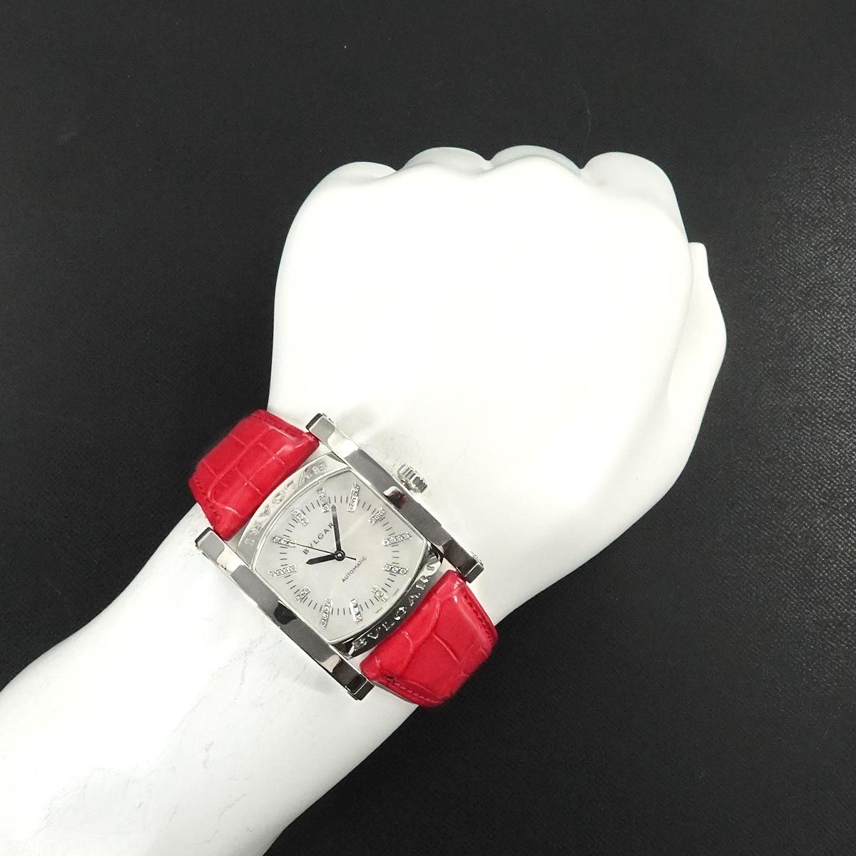 ブルガリ BVLGARI アショーマ AA44S メンズ 腕時計 40P ダイヤ