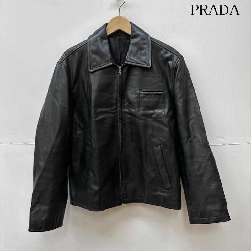 PRADA プラダ ジャケット、上着 レザージャケット カーフ レザー