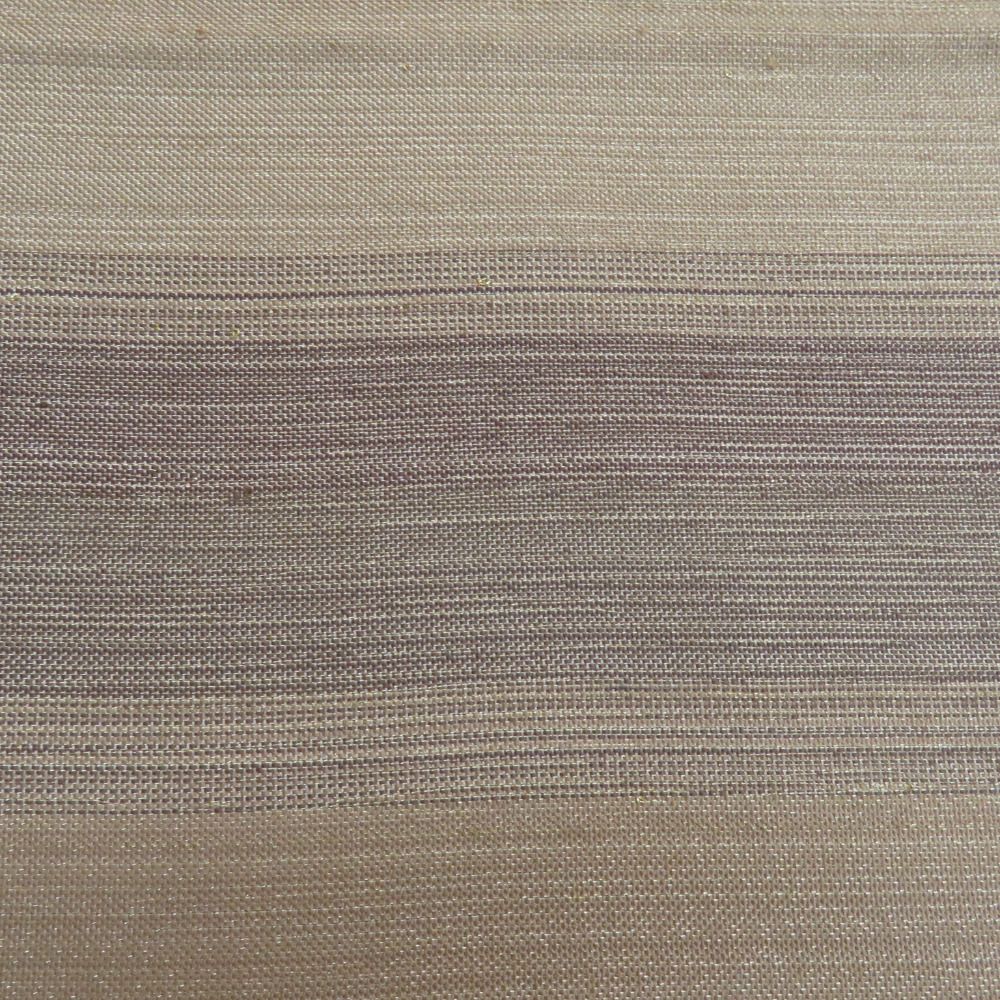 袋帯 両端未仕立て 金糸銀糸 矢羽根模様 お太鼓柄 ベージュ色x緑色x