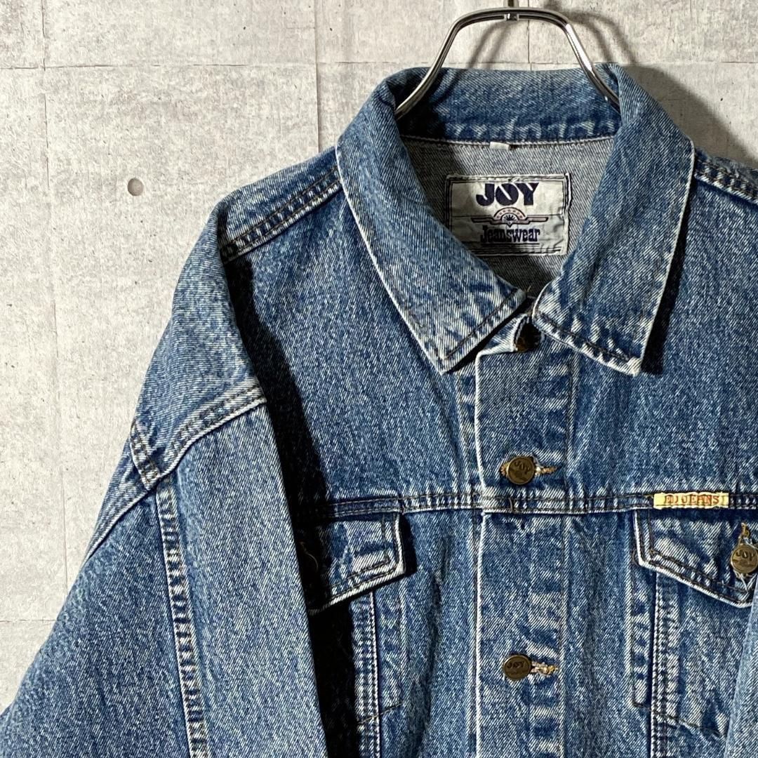 色落ち最高 グランジ デニムジャケット Gジャン ショート丈 90s US古着