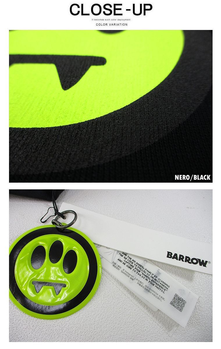 BARROW バロウ BACK LOGO フーディ トレーナー 裏毛 ストリート