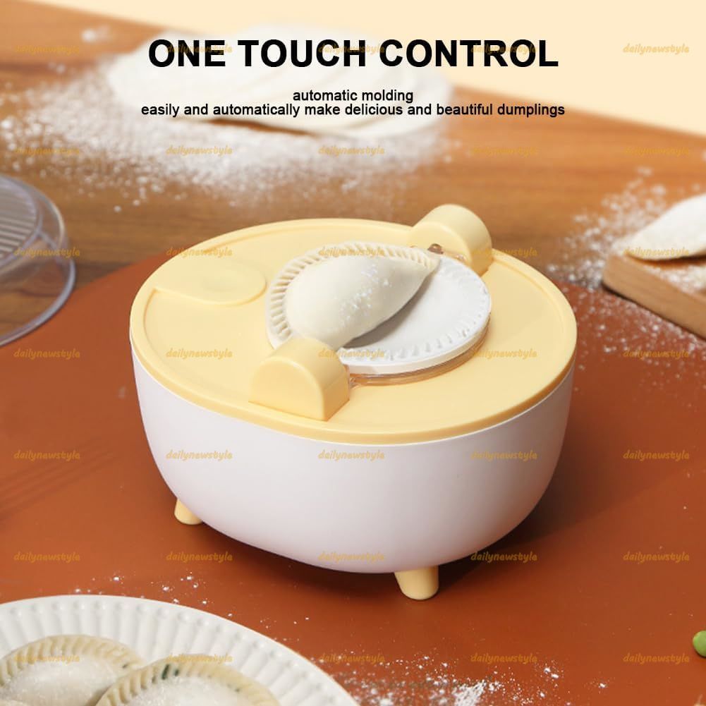 人気推薦◆自動餃子メーカー ダストカバー付き電動餃子ラッパーメーカー 家庭 キッチン レストラン用多機能餃子型セット