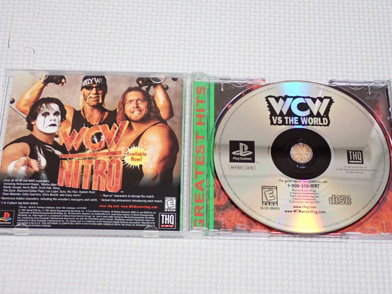 PlayStation - PS★WCW VS THE WORLD GREATEST HITS 海外版 PS☆WCW VS THE WORLD GREATEST HITS 海外版 北米版☆箱付・説明