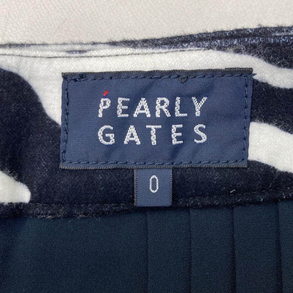 サイズ 0 PEARLY GATES パーリーゲイツ 055-1234034 プリーツ切替 ミドルスカート ゼブラ柄 ホワイト系 240101532664 ゴルフウェア レディース ストスト LLC-HASEGAWATOSO_COM
