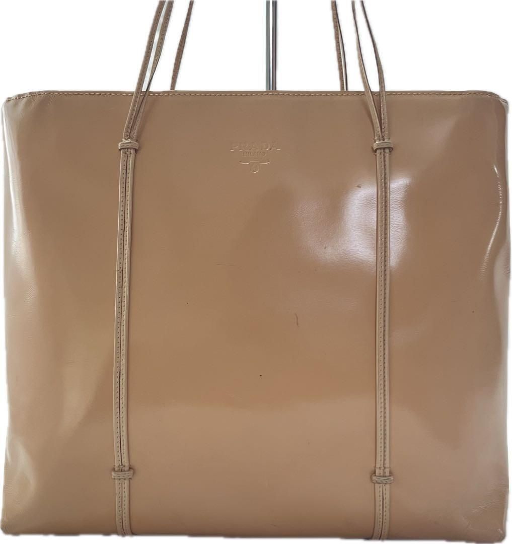 【良品！✨】PRADA プラダ トートバッグ ハンド ベージュ ターンロック PRADA プラダ トートバッグ ナイロン ベージュ 瑞穂店 – GolRag