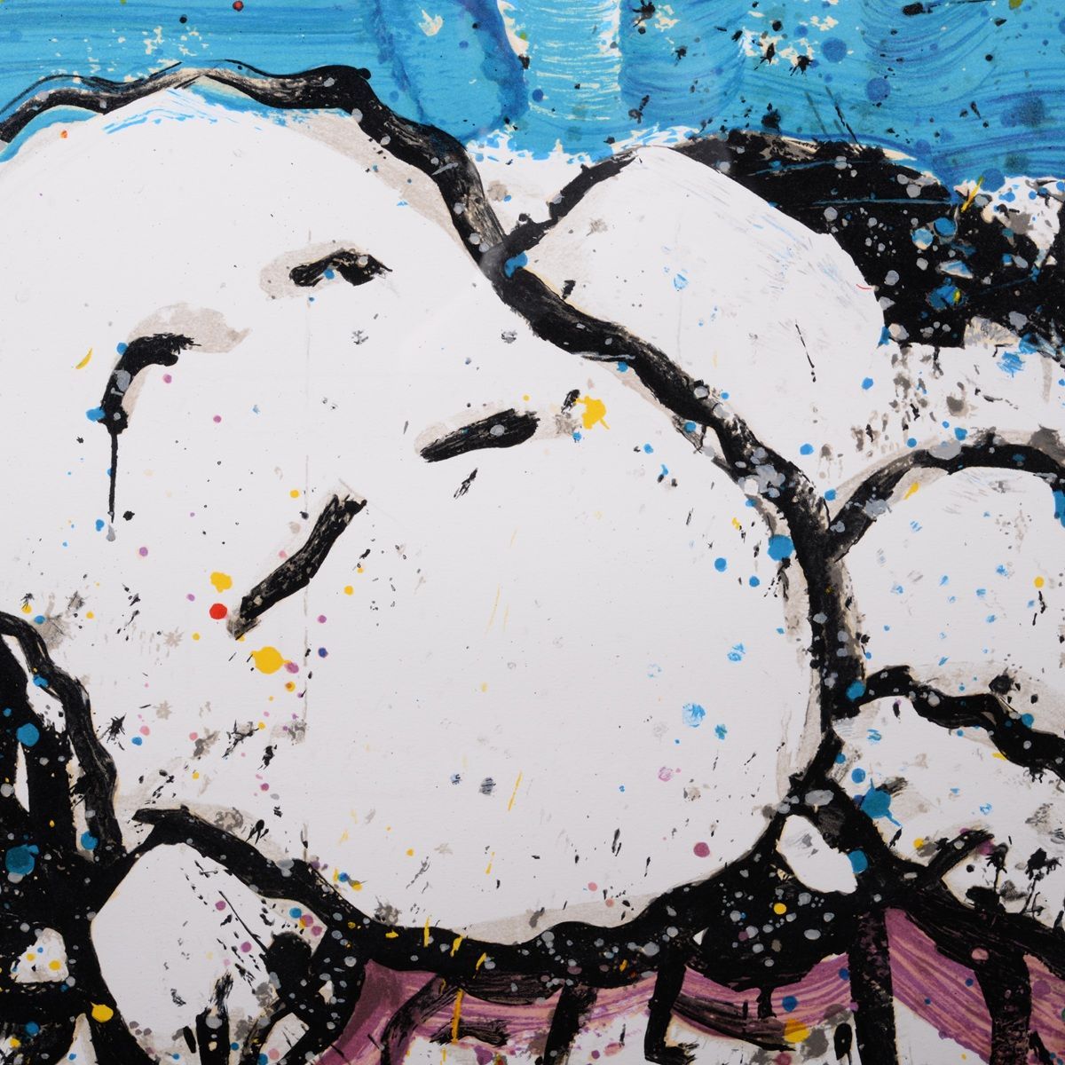 トム エバハート SLEEPY HEAD 石版画