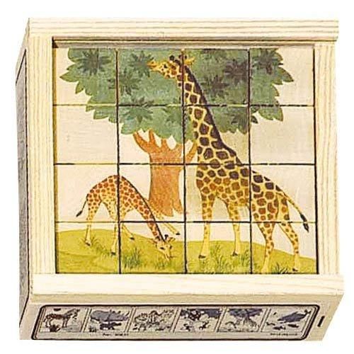 アトリエフィッシャー 六面体パズル 16pcs 動物 AF1601