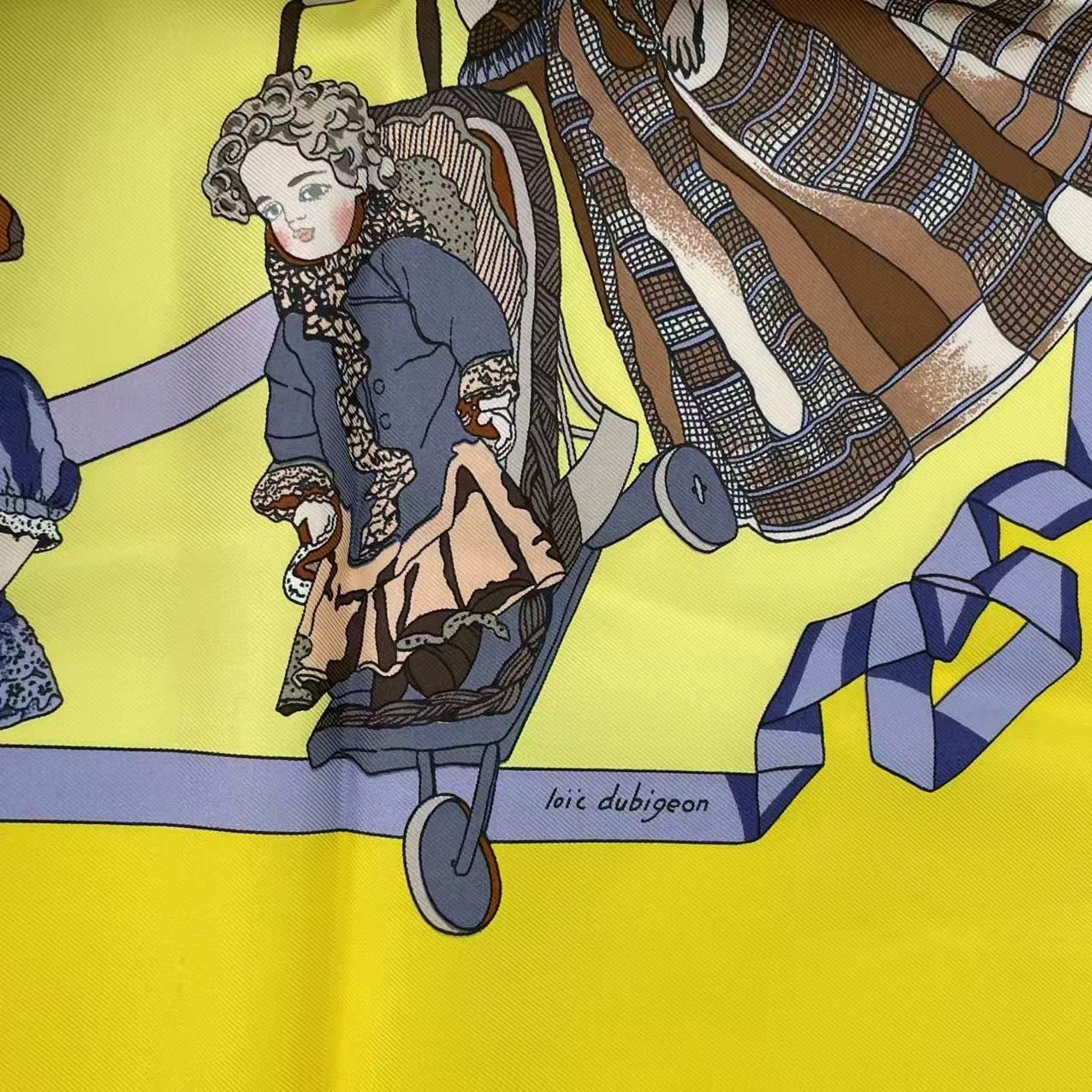 カレ90 スカーフ エルメス HERMES HELLO DOLLY シルク パープル 公式 