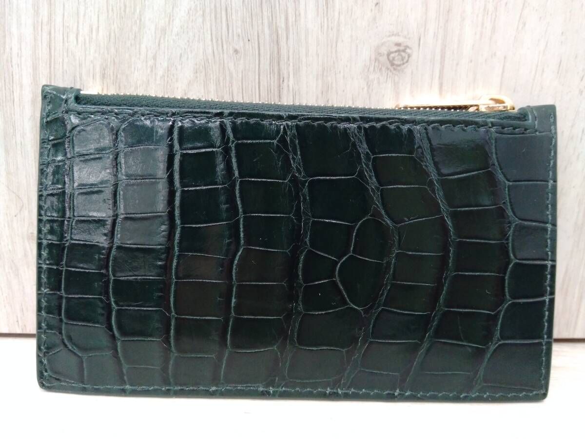セリーヌ CELINE コインケース カードケース クロコ 緑