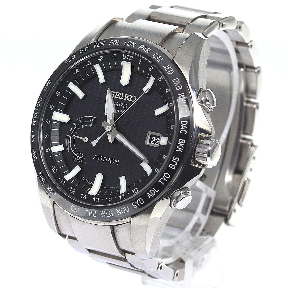 セイコー SEIKO アストロンGPS SBXB161 SS/セラミック ソーラー メンズ 腕時計