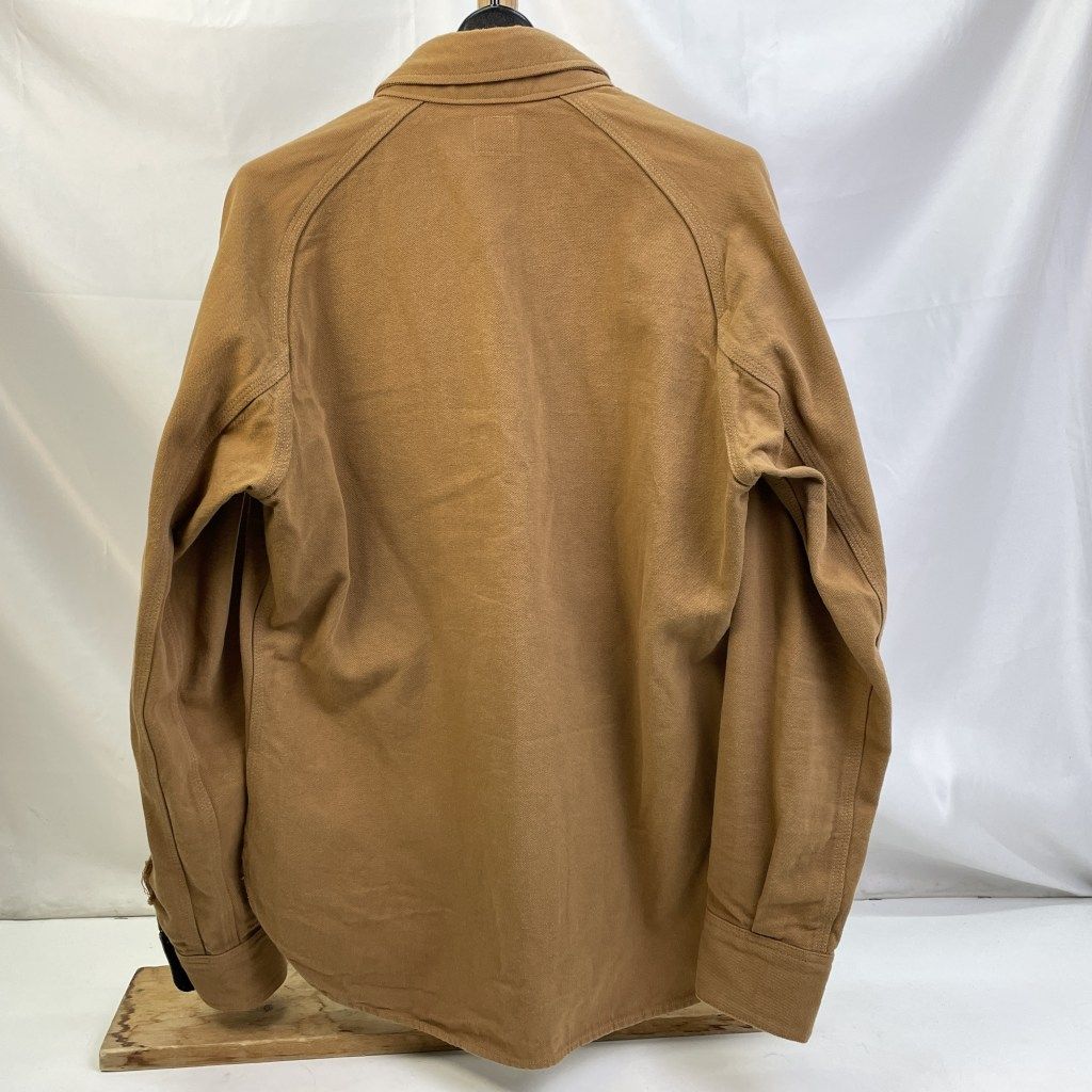 01w-5562 Deluxe Ware ウエア 40s DucksBuck Denim Shirt ブラウン サイズL メンズ 長袖シャツ コットン 品