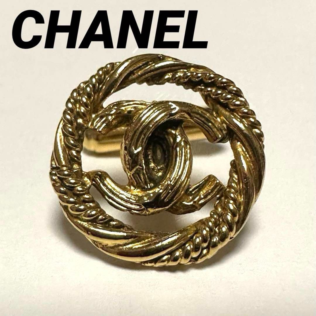シャネル CHANEL カフスボタン カフスリンク ココマーク GP ゴールド