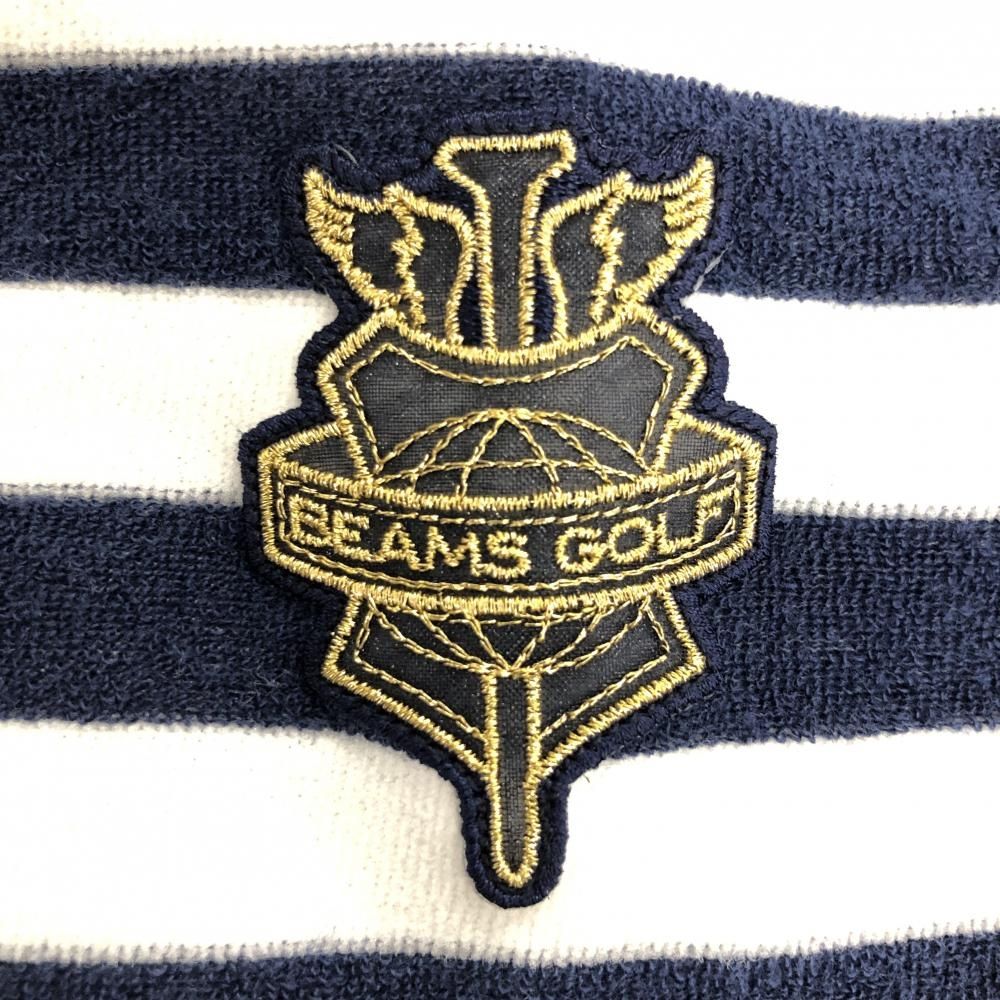BEAMS GOLF ポロシャツワンピース パイル ボーダー S ゴルフ