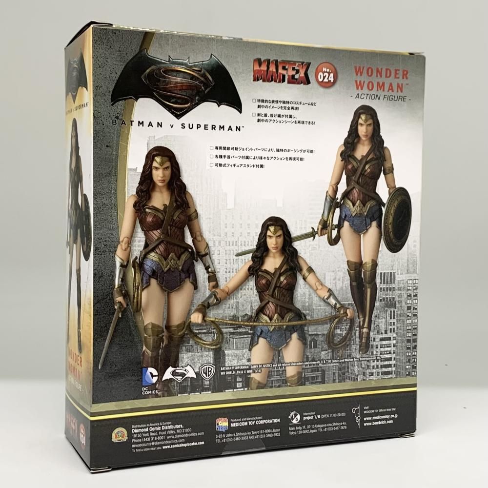 MEDICOM TOY - 【中古】未開封 メディコム・トイ バットマン vs スーパーマン ジャスティスの誕生 MAFEX No.024 ワンダーウーマン[17][240017702788] 中古】未開封 メディコム・トイ バットマン vs スーパーマン