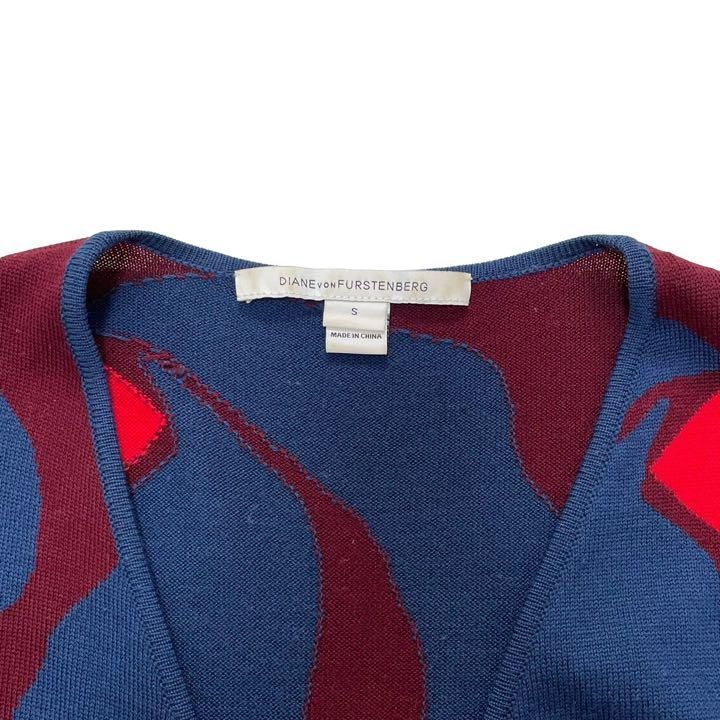 ダイアンフォンファステンバーグ ワンピース Sサイズ ウール マルチ  